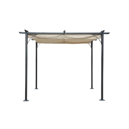 Blue Wave Blue Wave NU6894 Retractable Roman Shade Pergola Canopy - Champagne; Black & Bronze NU6894